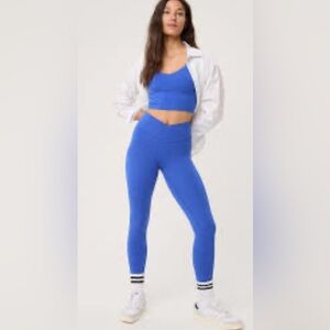 Offline by Aerie Real Me High Waisted Crossover Blue Leggings